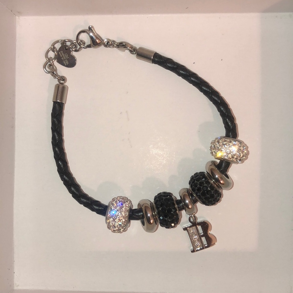 initial B bracelet